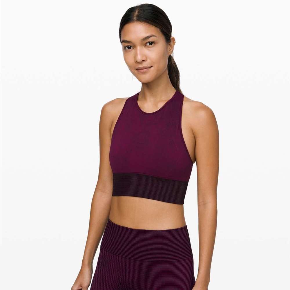 Lululemon Ebb to Train Bra *Wash Marvel / Black / Black Size 8